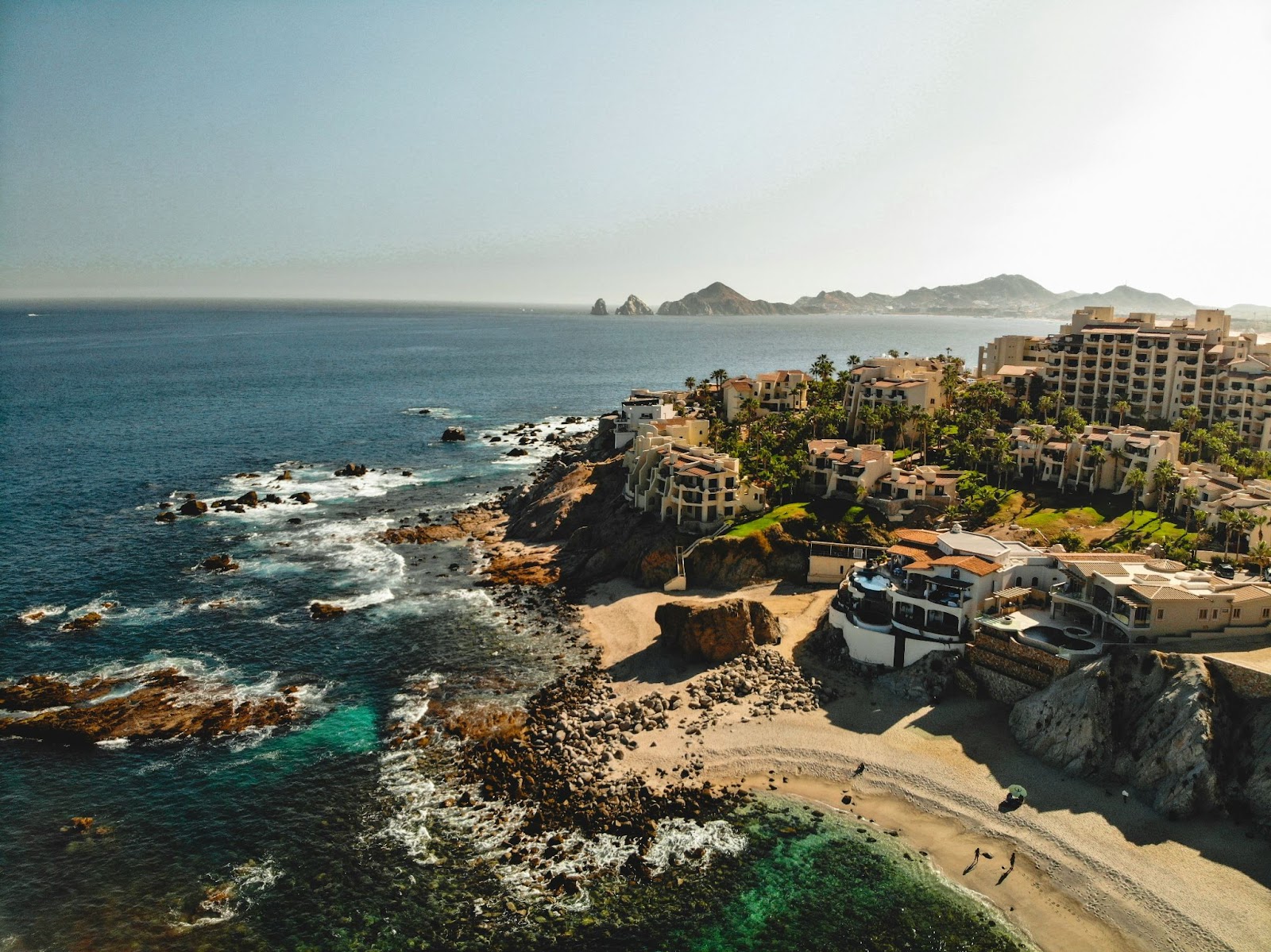 Aerial view of Cabo San Lucas coastline