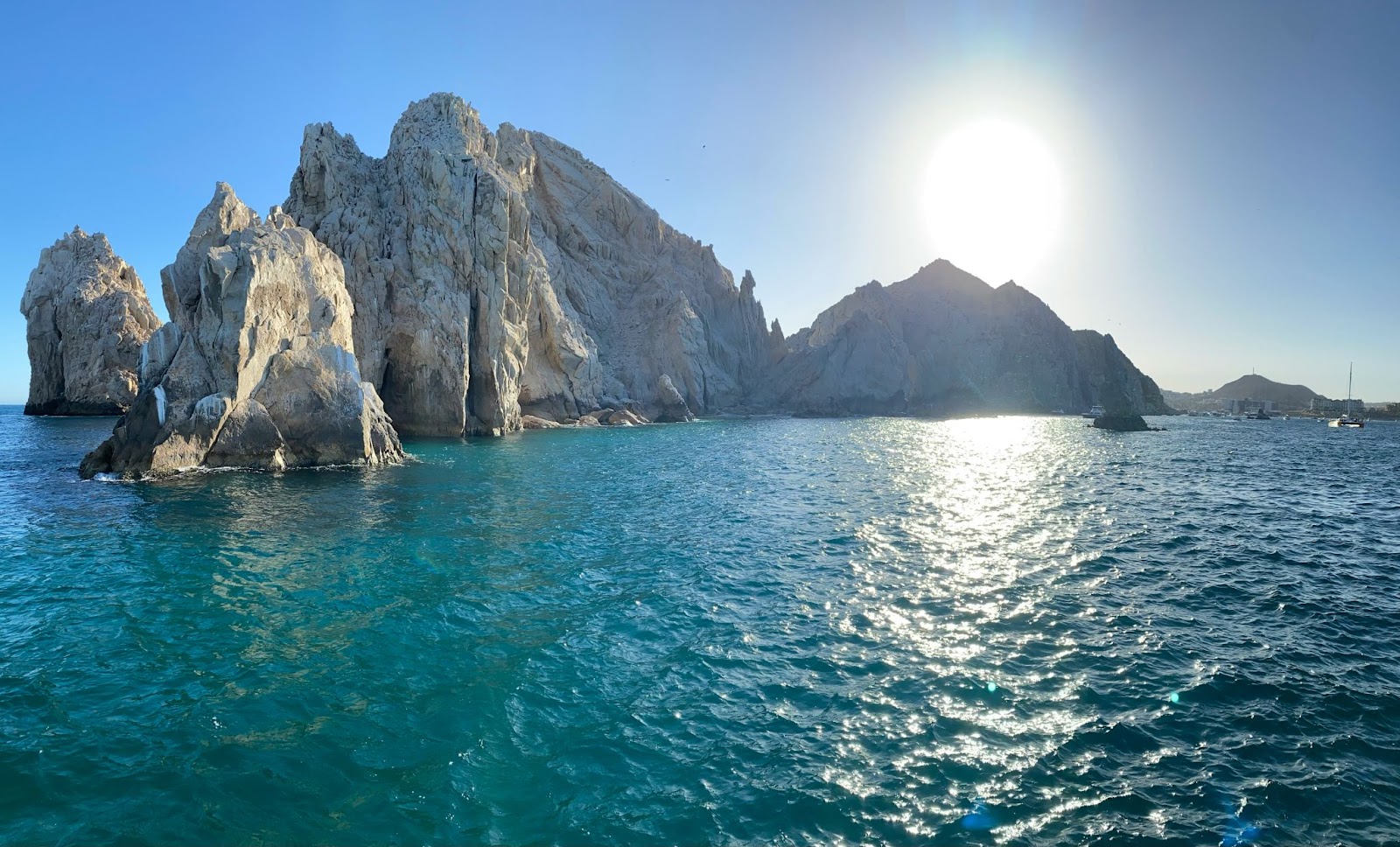 Beautiful rock formations at Cabo San Lucas, visited on boat tours