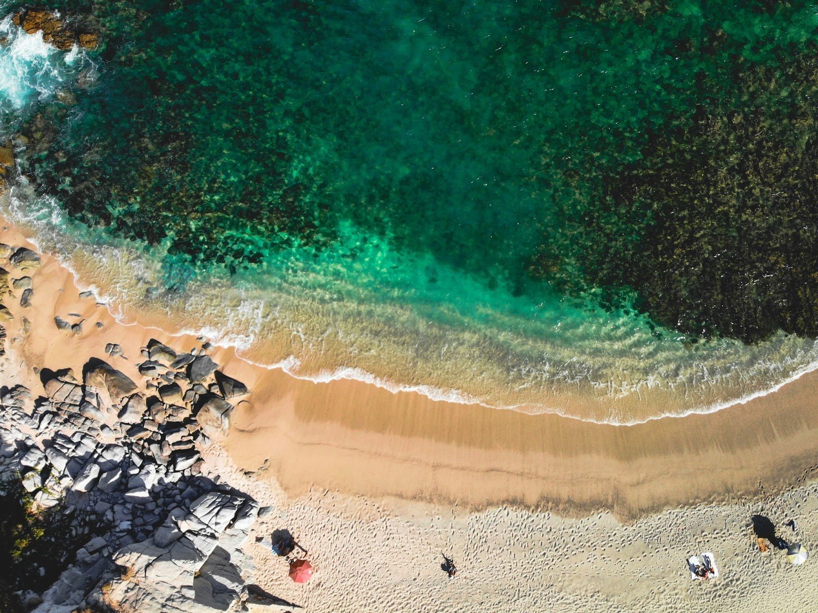 Cabo San Lucas beach, view from above