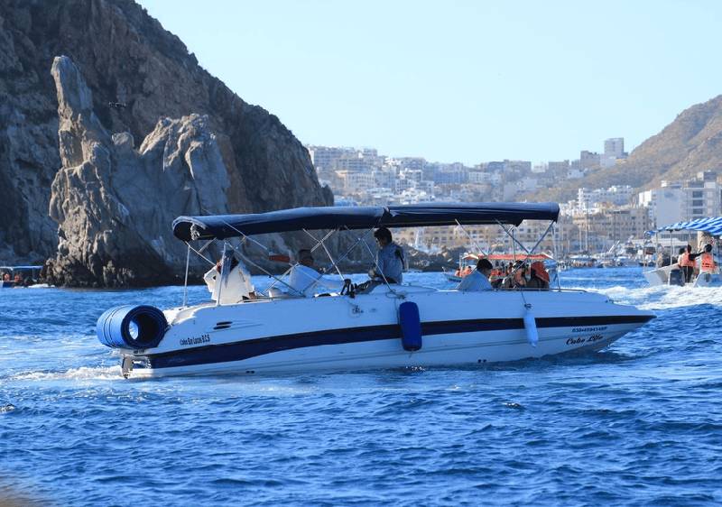 Luxury seating area aboard 1 Hour Private Yacht Los Cabos