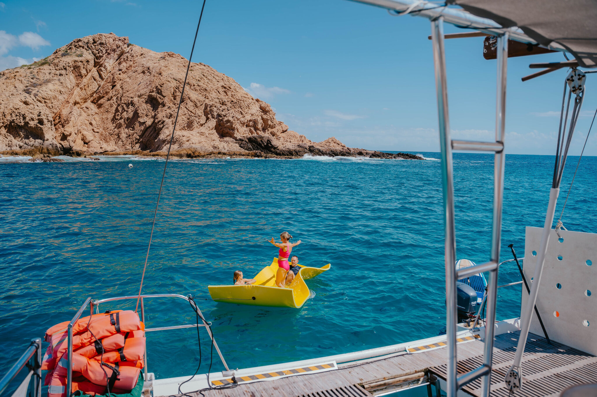open-bar-catamaran-tour-cabo-san-lucas-Private -Snorkeling
