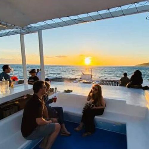 sunset shared catamaran-private-sunset